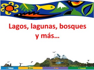 Lagos, lagunas, bosques y más… 
