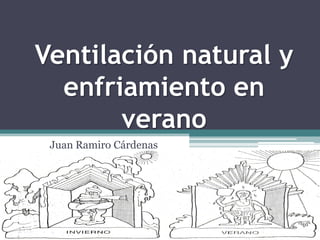 Ventilación natural y enfriamiento en verano Juan Ramiro Cárdenas 