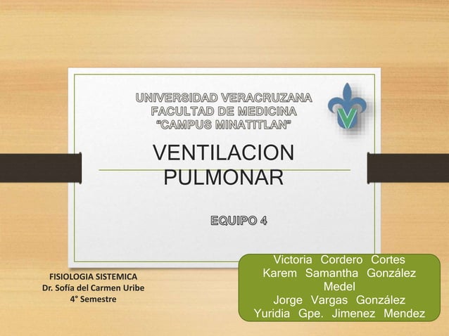 Ventilación pulmonar | PPT