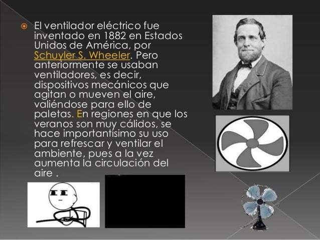 Quien Invento El Ventilador Electrico Y En Que Año