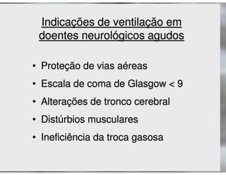 Ventilação Mecânica no TCE