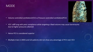 Pcv Restriction ventilation in Restrictive lung disease.pptx