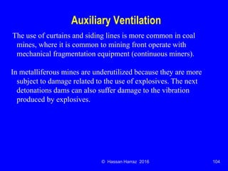 Ventilation of underground mine