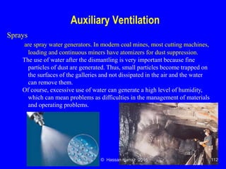 Ventilation of underground mine