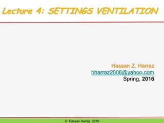 Ventilation of underground mine