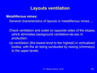 Ventilation of underground mine