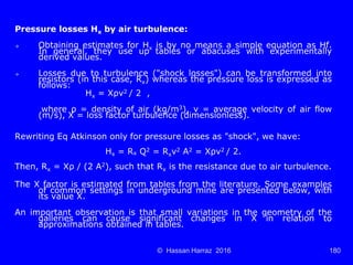 Ventilation of underground mine