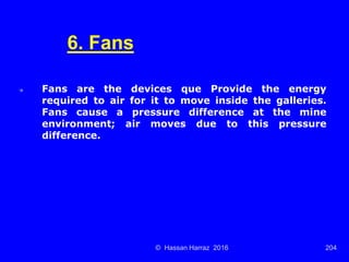 Ventilation of underground mine