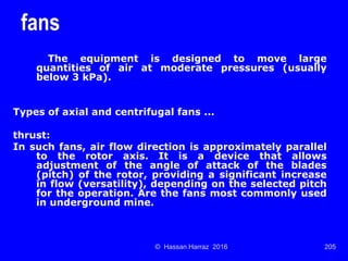 Ventilation of underground mine