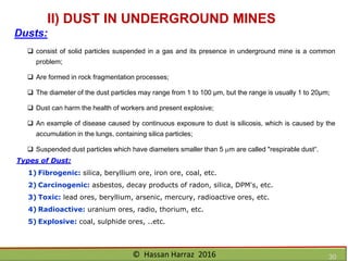 Ventilation of underground mine