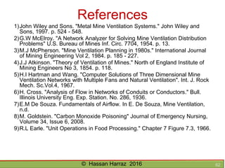 Ventilation of underground mine