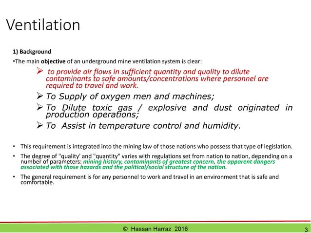 Underground Mine Ventilation
