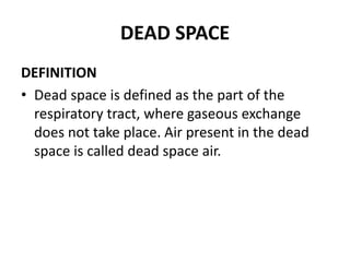 Dead space Meaning 