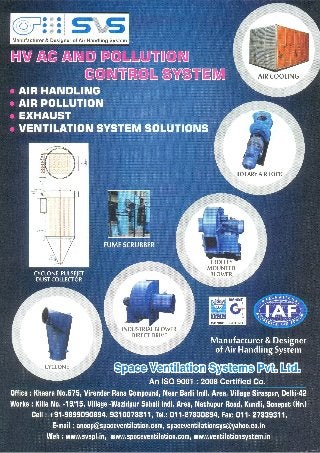 Space Ventilation Systems Private Limited, Delhi, ir Handling Systems
