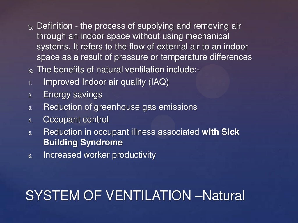 Ventilation system