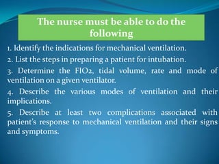 Ventilator And Nursing | PPTX | Lung and Respiratory Health | Diseases ...