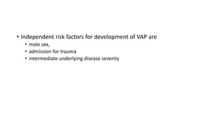 Ventilator associated pneumonia in the icu | PPTX