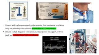 Ventilator-Associated Pneumonia (VAP) Surveillance Strategies, VAE  Algorithms & Prevention via Care Bundles. Dr Adarsh Soman | PPTX