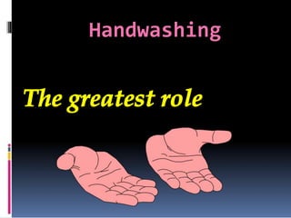 Handwashing
The greatest role
 