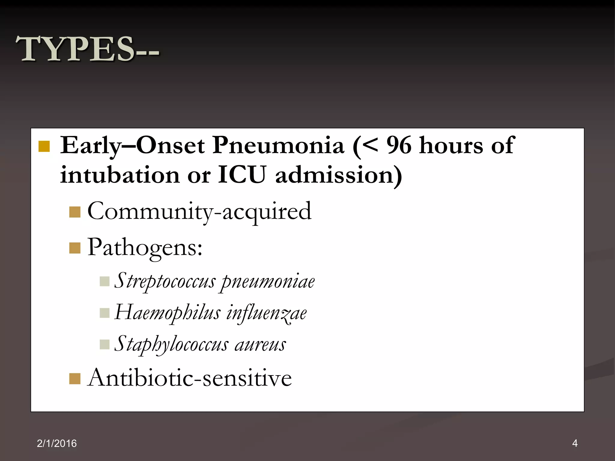 Vap4 Ventilator associated pneumonia VAP | PPTX