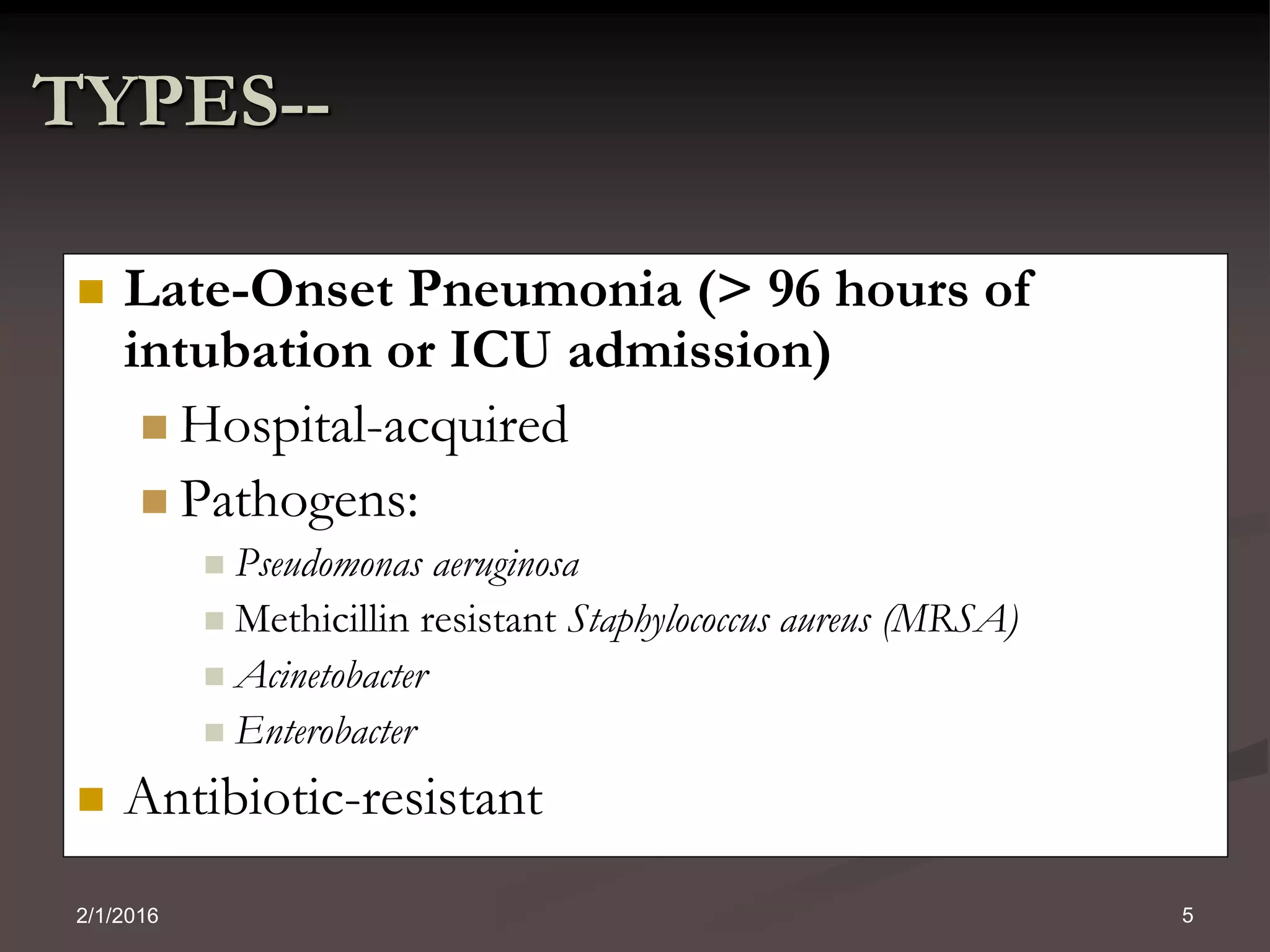Ventilator associated pneumonia VAP | PPTX
