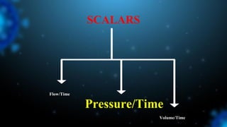 SCALARS
Flow/Time
Pressure/Time
Volume/Time
 