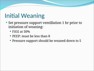 Weaning Fio2 Ventilator Weaning: A Comprehensive Guide | PPT
