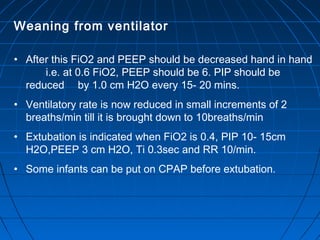 Weaning Fio2 Ventillation 2 | PPT