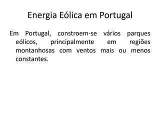 Energia Hidráulica;