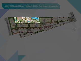 MASTERPLAN GERAL - Mais de 3600 m² de lazer e área verde
 