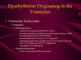 Cardioversion 100j Ventricular and paced arrhythmias | PPTX