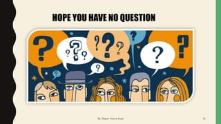 HOPE YOU HAVE NO QUESTION
By: Shayan Fatima Azad 16
 