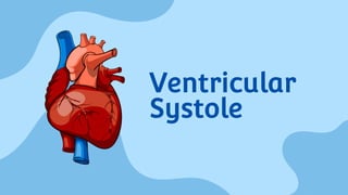 Ventricular
Systole
 