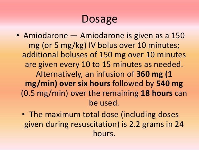 Cordarone Maximum Dosage