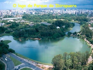 O lago do Parque do Ibirapuera