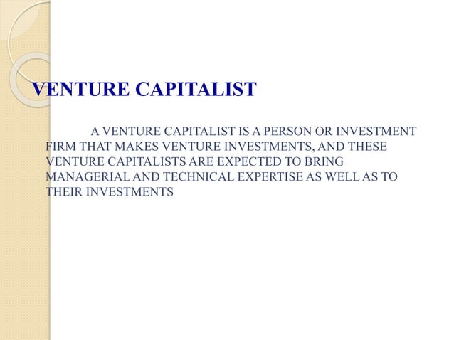 Venture Capital Ppt Anu Ppt