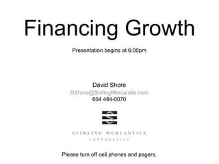 Financing Growth 