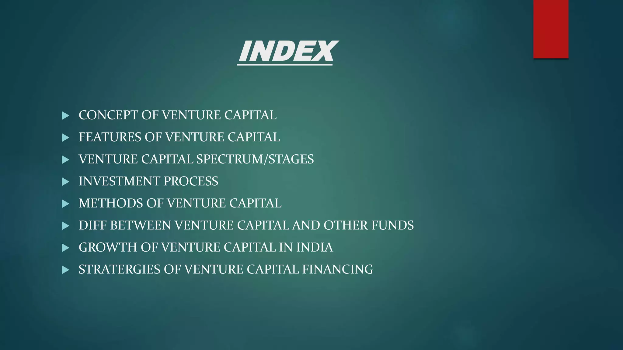Venture capital financing | PPTX