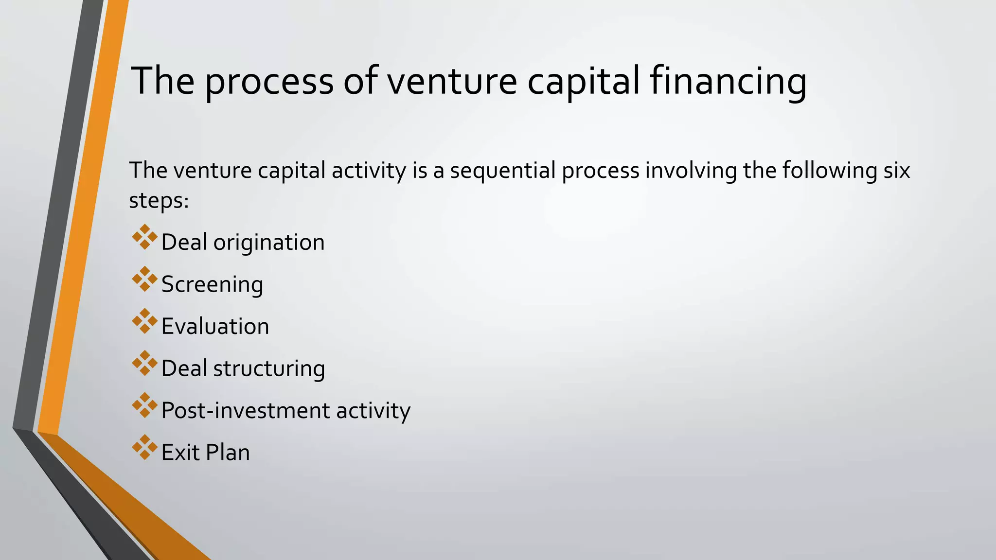 Venture capital financing | PPTX