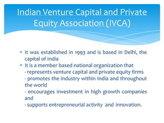 Venture capital in india | PPTX