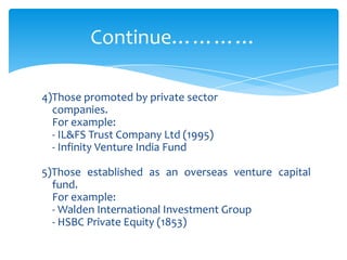 Venture capital in india | PPTX