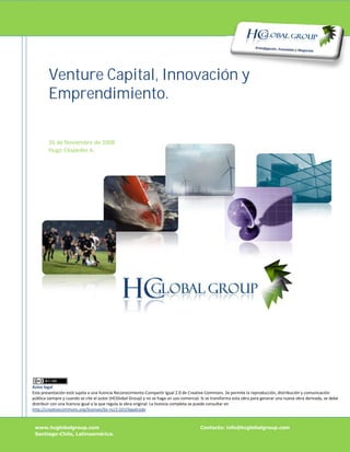 Venture Capital, Innovación y
Emprendimiento.
 