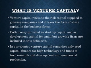 Venture capital ppt final | PPTX