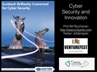 Cyber
Security and
Innovation
Prof Bill Buchanan
http://asecuritysite.com
Twitter: billatnapier
 