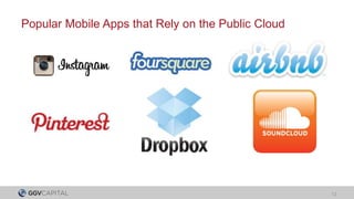 Popular Mobile Apps that Rely on the Public Cloud




                                                    12
 