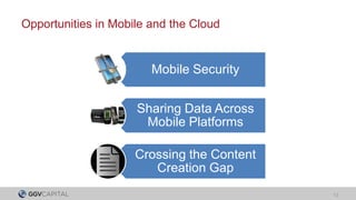 Opportunities in Mobile and the Cloud


                        Mobile Security


                     Sharing Data Across...