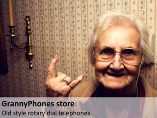 GrannyPhones store:
Old style rotary dial telephones
 