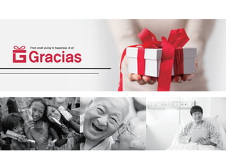 Gracias
From small giving to happiness of all
 