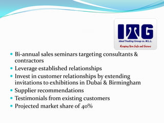 Complete solutionsWhy market our products?