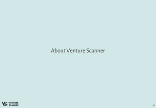 About Venture Scanner
21
 